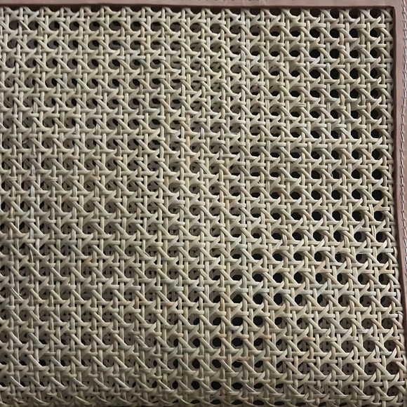 Leather and rattan handbag - Picture 3 of 5